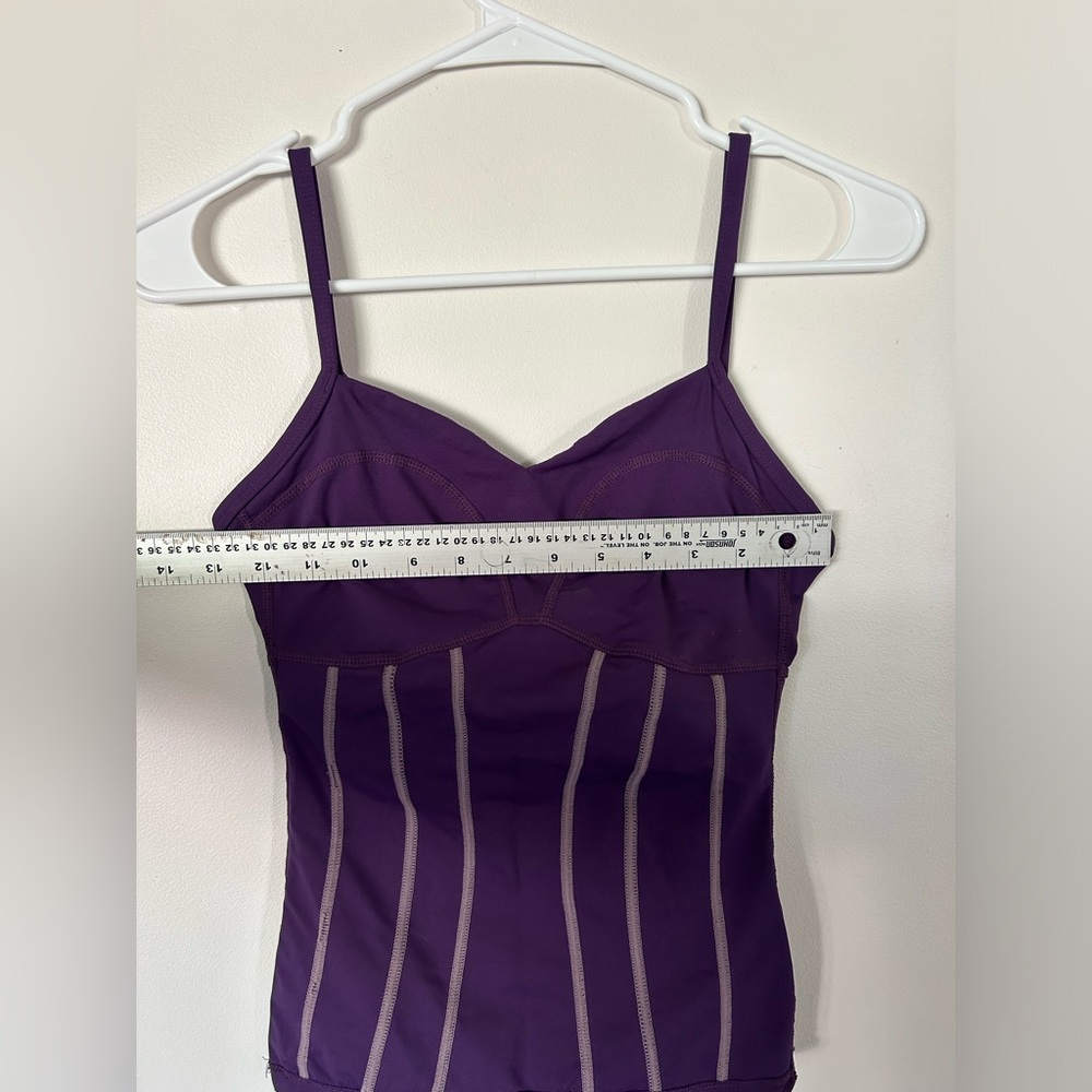Lululemon Rare Thong Plum Straps Body Suit Size 6 - Picture 2 of 11